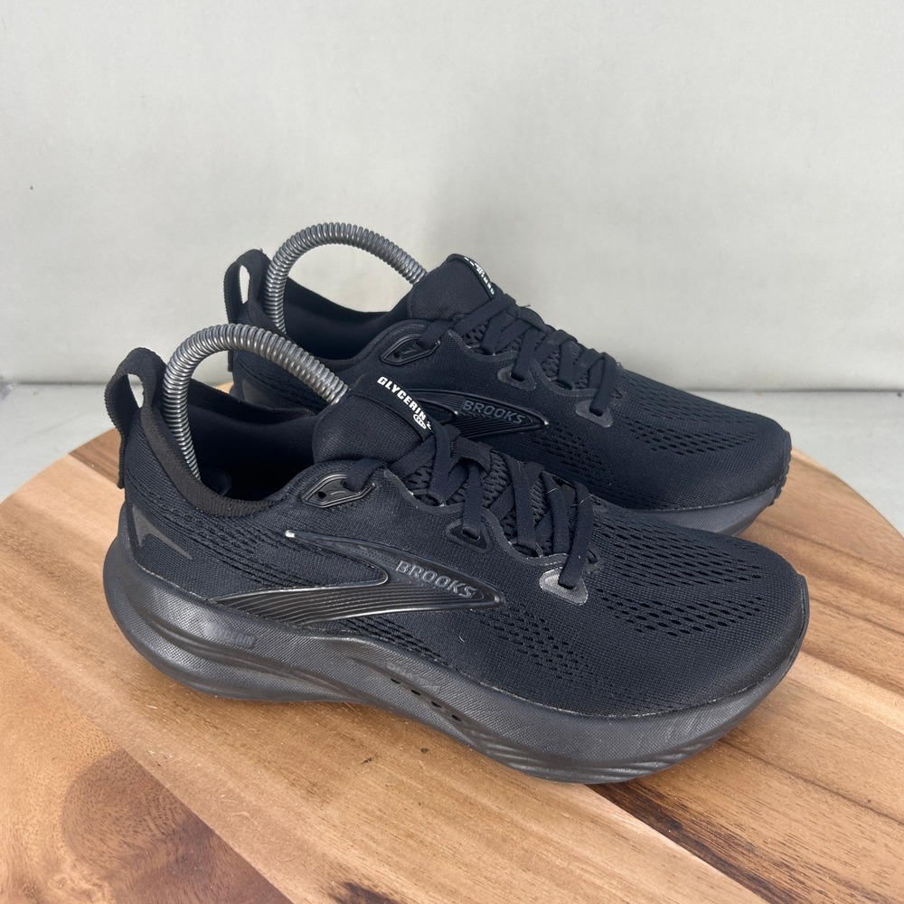 Brooks Glycerin 22 Womens Running Shoes Triple Black 1204341B020 Size 7 Medium B